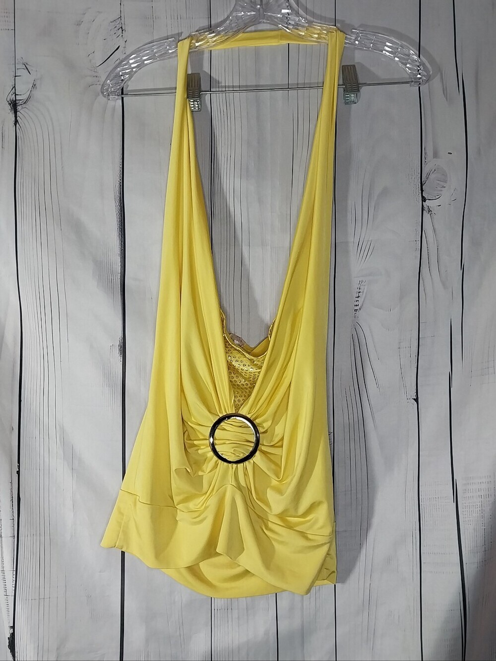Topia Y2K Plunge V-Neck Halter Backless Festival Rave Clubwear Going Out Top